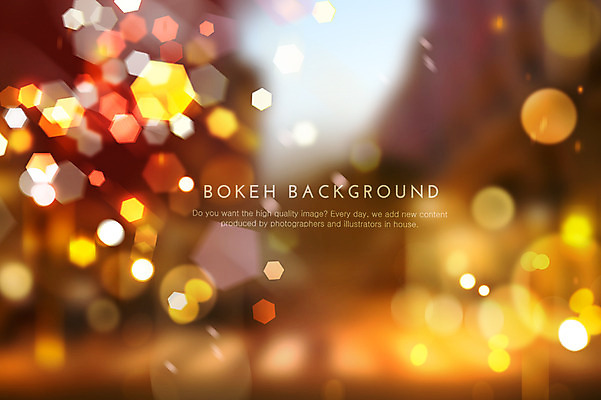 PSD 편집이미지 컬러 백그라운드 포토일러 사람없음 빛 노란색 주황색 원형 보케 육각형 블러 이미지편집 도형 파일형식