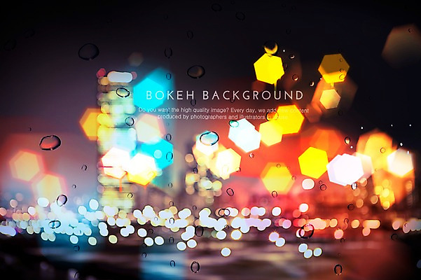 PSD 편집이미지 백그라운드 야경 포토일러 사람없음 야외 컬러풀 물방울 도시 빗방울 보케 육각형 블러 이미지편집 도형 컬러 비_날씨 야간 파일형식 풍경_경치