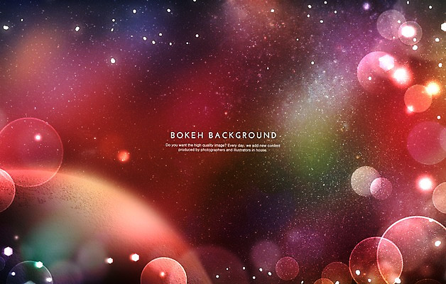 PSD 편집이미지 별 백그라운드 포토일러 사람없음 컬러풀 우주 행성 원형 보케 육각형 이미지편집 자연요소 도형 컬러 파일형식