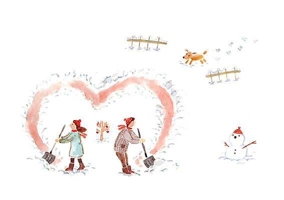 PSD 나무 식물 커플 계절 여자 남자 겨울 일러스트 눈사람 함께함 사랑 사람 성인 두명 울타리 하트 눈 강아지 삽 성인만 국내일러스트 자연요소 모양 감정 컨셉 관계 날씨 담장 반려동물 개 파일형식