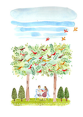 주간 PSD 나무 식물 커플 계절 공원 여자 남자 벤치 일러스트 조류 함께함 사랑 사람 잔디 성인 야외 두명 여름 성인만 국내일러스트 자연요소 동물 공공시설 감정 컨셉 의자 관계 파일형식