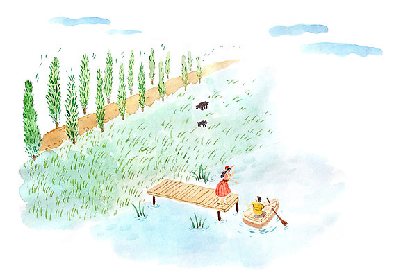 주간 PSD 나무 식물 커플 계절 여자 남자 일러스트 염소 함께함 사랑 사람 성인 야외 두명 여름 강 항구 풀 가로수 노 선박 성인만 국내일러스트 자연요소 감정 컨셉 수상교통 포유류 관계 교통시설 파일형식