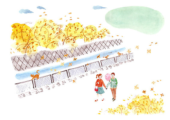 주간 PSD 식물 커플 계절 여자 남자 꽃 일러스트 난간 함께함 사랑 사람 성인 야외 두명 강 고양이 봄 산책 개나리 참새 솜사탕 성인만 국내일러스트 자연요소 감정 컨셉 포유류 관계 조류 휴식 디저트 반려동물 파일형식