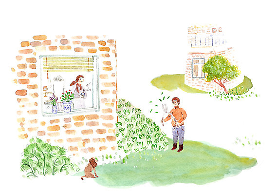 주간 PSD 식물 커플 여자 남자 화분 커피 일러스트 창문 주택 가위 함께함 사랑 사람 성인 야외 두명 정원 강아지 화단 성인만 국내일러스트 자연요소 감정 음료 컨셉 관계 문구용품 건물 반려동물 개 파일형식