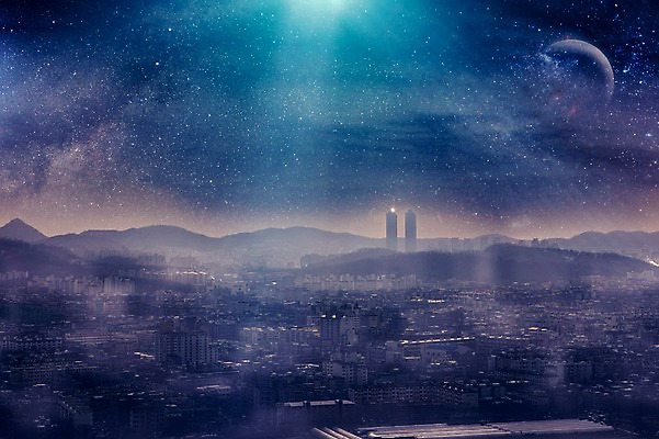 JPG 편집이미지 별 백그라운드 서울 사람없음 3D 우주 도시 화려 신비 디지털합성 합성 남한산성 디지털아트 이미지편집 편집3D 자연요소 컨셉 한국 경기도 파일형식