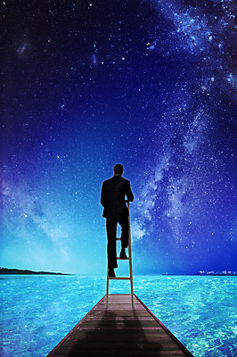 JPG 편집이미지 남자 바다 백그라운드 사다리 한명 사람 성인 뒷모습 반짝임 3D 우주 꿈 화려 신비 디지털합성 은하수 데크 디지털아트 남자만 남자한명만 성인남자만 성인만 이미지편집 편집3D 1 뷰포인트 컨셉 모션 자연 도구 파일형식