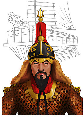 PSD 남자 일러스트 한명 사람 동양인 상반신 성인 한국인 위인 장군 갑옷 거북선 이순신 남자만 남자한명만 성인남자만 성인만 국내일러스트 직업 1 인종 보호장비 파일형식