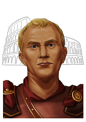 PSD 서양인 외국인 남자 일러스트 한명 사람 상반신 성인 로마 콜로세움 위인 장군 로마인 정치가 시저 남자만 남자한명만 성인남자만 성인만 국내일러스트 직업 1 인종 이탈리아 파일형식