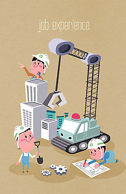 직업 남자 건축 어린이 일러스트 노동자 공사 사람 빌딩 세명 설계도 체험학습 체험 중장비 놀이터 안전모 건축가 삽 기중기 톱니바퀴 남자만 어린이만 소년만 국내일러스트 AI파일 컨셉 놀이 건설업 건물 산업장비 헬멧 안전장비 파일형식 벡터