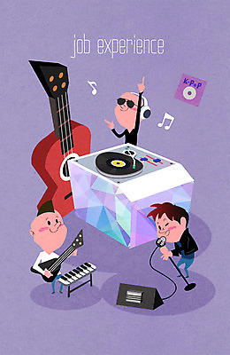 직업 남자 어린이 악기 음악 음표 일러스트 노래 사람 세명 선글라스 헤드셋 가수 기타 체험학습 체험 밴드 건반 건반악기 놀이터 일렉기타 마이크 케이팝 남자만 어린이만 소년만 국내일러스트 AI파일 기호 안경 음향기기 컨셉 놀이 현악기 문화예술 헤드폰 음악가 파일형식 벡터