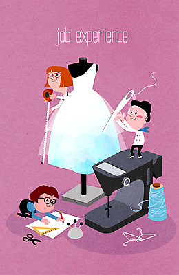 직업 옷 여자 남자 어린이 일러스트 도안 가위 줄자 사람 세명 연필 체험학습 체험 바늘 실 놀이터 마네킹 패션디자이너 삼각자 어린이만 국내일러스트 AI파일 컨셉 놀이 문구용품 학용품 자 필기구 도구 디자이너 파일형식 벡터