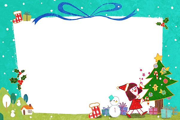 PSD 여자 리본 어린이 백그라운드 크리스마스 일러스트 눈사람 지팡이 주택 프레임 선물 틀 장화 한명 사람 장식 크리스마스트리 눈 여자만 여자한명만 어린이만 소녀만 소녀한명만 국내일러스트 자연요소 1 기념일 신발 날씨 건물 파일형식