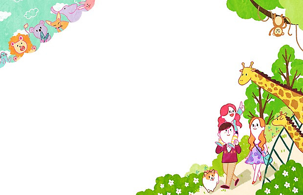 PSD 나무 식물 동물 여자 남자 어린이 백그라운드 일러스트 가족 코끼리 프레임 동물원 틀 사람 성인 세명 울타리 소풍 원숭이 토끼 목말 강아지 사자 물개 기린 여우 코알라 국내일러스트 포유류 관계 모션 담장 반려동물 야외활동 바다동물 개 파일형식