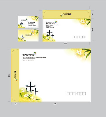 식물 템플릿 꽃 컬러 십자가 명함 명함템플릿 봉투 서류봉투 편지봉투 사람없음 세트 노란색 패키지 봉투템플릿 우편봉투 비즈디자인 이미지템플릿 AI파일 편지 우편물 파일형식 벡터