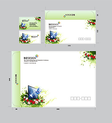 식물 템플릿 꽃 비즈니스 명함 명함템플릿 봉투 서류봉투 편지봉투 사람없음 세트 장미 모니터 패키지 봉투템플릿 우편봉투 비즈디자인 이미지템플릿 AI파일 컴퓨터 편지 우편물 파일형식 벡터