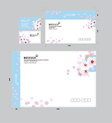 식물 템플릿 꽃 분홍색 컬러 하늘색 명함 명함템플릿 봉투 서류봉투 편지봉투 사람없음 세트 패키지 봉투템플릿 우편봉투 비즈디자인 이미지템플릿 AI파일 파란색 편지 우편물 파일형식 벡터