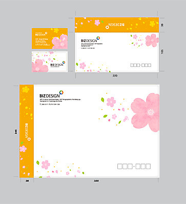 식물 템플릿 꽃 분홍색 컬러 명함 명함템플릿 봉투 서류봉투 편지봉투 사람없음 세트 패키지 봉투템플릿 우편봉투 비즈디자인 이미지템플릿 AI파일 편지 우편물 파일형식 벡터