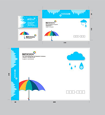 구름 템플릿 무지개 우산 명함 명함템플릿 봉투 서류봉투 편지봉투 사람없음 세트 컬러풀 물방울 패키지 봉투템플릿 우편봉투 비즈디자인 이미지템플릿 AI파일 자연요소 컬러 편지 우편물 파일형식 벡터