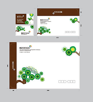 나무 식물 템플릿 명함 명함템플릿 봉투 서류봉투 편지봉투 사람없음 세트 패키지 봉투템플릿 우편봉투 비즈디자인 이미지템플릿 AI파일 편지 우편물 파일형식 벡터