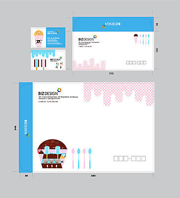 템플릿 음식 명함 명함템플릿 아이스크림 봉투 서류봉투 편지봉투 사람없음 세트 상점 숟가락 패키지 봉투템플릿 우편봉투 비즈디자인 이미지템플릿 AI파일 디저트 수저 편지 우편물 파일형식 벡터