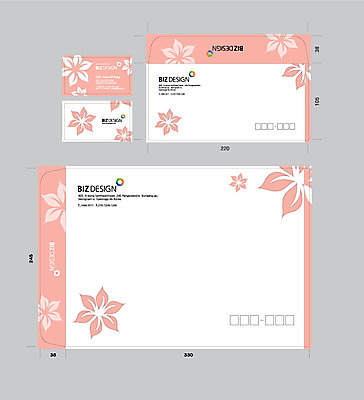 식물 템플릿 문양 꽃잎 꽃 분홍색 컬러 무늬 명함 명함템플릿 봉투 서류봉투 편지봉투 사람없음 세트 패키지 봉투템플릿 우편봉투 비즈디자인 이미지템플릿 AI파일 편지 우편물 파일형식 벡터