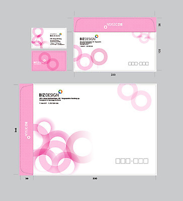 템플릿 문양 분홍색 컬러 무늬 명함 명함템플릿 봉투 서류봉투 편지봉투 사람없음 세트 패키지 겹침 봉투템플릿 우편봉투 비즈디자인 이미지템플릿 AI파일 편지 우편물 파일형식 벡터