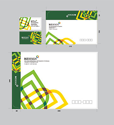 템플릿 문양 컬러 무늬 명함 명함템플릿 봉투 서류봉투 편지봉투 사람없음 초록색 세트 노란색 패키지 겹침 봉투템플릿 우편봉투 비즈디자인 이미지템플릿 AI파일 편지 우편물 파일형식 벡터