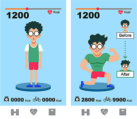 남자 안경 다이어트 일러스트 근육 건강 저울 사람 여러명 성인 운동 자전거 칼로리 전후 성인남자만 국내일러스트 AI파일 잡화 다수 바이크 비교 남자만 성인만 파일형식 벡터