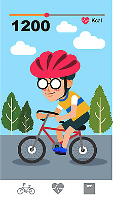 주간 나무 식물 구름 남자 안경 다이어트 일러스트 건강 한명 사람 성인 야외 운동 자전거 헬멧 성인남자한명만 국내일러스트 AI파일 자연요소 1 잡화 바이크 보호장비 남자한명만 성인남자만 파일형식 벡터