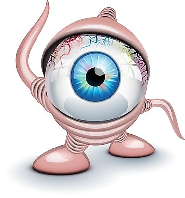 EPS 해외이미지 캐릭터 응시 컨셉 일러스트 통신 아이디어 파란색 장난감 흰색 관찰 만화 사이버 고립 마스코트 몬스터 지능 아바타 브레인스토밍 해외202004 해외일러스트 일러캐릭터 시선 컬러 모션 파일형식 벡터 이미지허브