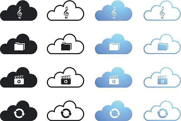 EPS 해외이미지 구름 디자인 음악 컨셉 음표 일러스트 통신 그래픽 세트 상점 자료 소리 네트워크 수집 영화 폴더 수납 해외202004 해외일러스트 자연요소 기호 문화예술 파일 파일형식 벡터 이미지허브