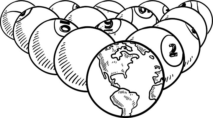 EPS 해외이미지 일러스트 공 탁자 글로벌 지구본 줄무늬 낙서 위험 스케치 당구 그림 문제 고립 단절 범퍼 위기 이슈 해외202004 해외일러스트 가구 컨셉 무늬 미술 구기 파일형식 벡터 이미지허브