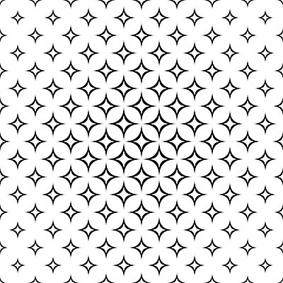 EPS 해외이미지 모양 디자인 별 백그라운드 패턴 곡선 일러스트 벽지 추상 흑백 그래픽 장식 검은색 흰색 직물 화려 질감 대칭 스타일 해외202004 해외일러스트 자연요소 선 컬러 컨셉 무늬 촬영기법 파일형식 벡터 이미지허브