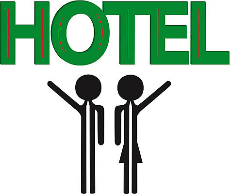 EPS 해외이미지 접시 커플 일러스트 텍스트 호텔 초록색 검은색 그림 쇼 해외202004 해외일러스트 식기 컬러 관계 숙소 파일형식 벡터 이미지허브