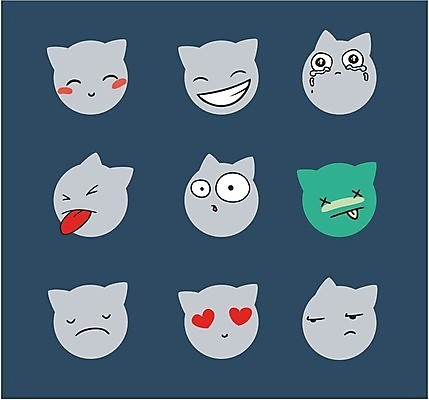 EPS 해외이미지 캐릭터 행복 감정 스티커 일러스트 공 놀이 세트 컬러풀 노란색 냉동 침묵 흰색 원형 플랫 6 사인 심플 긍정 대머리 충격 우표 단절 여의주 역할 해외202004 해외일러스트 일러캐릭터 도형 헤어스타일 컬러 컨셉 숫자 소리 파일형식 벡터 이미지허브