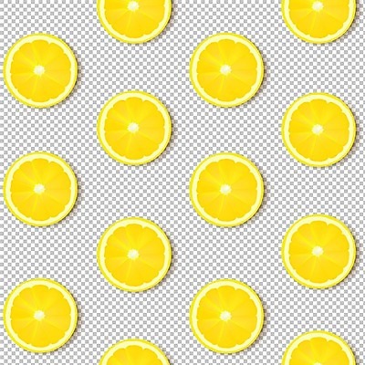EPS 해외이미지 백그라운드 패턴 일러스트 단면 사람없음 노란색 레몬 해외202004 해외일러스트 컬러 무늬 과일 파일형식 벡터 이미지허브