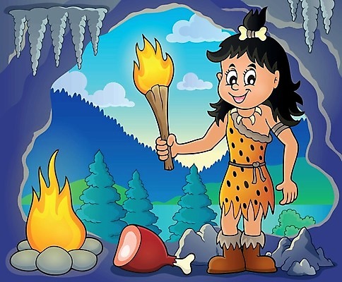 EPS 해외이미지 여자 행복 일러스트 불 불꽃 미술 미소 사람 바위 손전등 그리기 역사 동굴 그림 햄 선사시대 종유석 테마 해외202004 해외일러스트 자연요소 감정 모션 문화예술 조명 표정 육류 파일형식 벡터 이미지허브