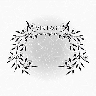 EPS 해외이미지 백그라운드 잎 일러스트 프레임 타이포그라피 사람없음 회색 빈티지 잎줄기 해외202004 해외일러스트 식물 문자 줄기 컬러 컨셉 파일형식 벡터 이미지허브