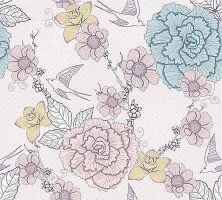 EPS 해외이미지 디자인 꽃잎 꽃 백그라운드 꽃무늬 패턴 곡선 일러스트 벽지 조류 미술 그래픽 장식 봄 수확 벚꽃 직물 화려 체리 난초 우아함 인쇄 달리아 타일 그림 질감 복고 윤곽 공상 제비 엘리먼트 작약 스타일 해외202004 해외일러스트 식물 동물 계절 선 컨셉 무늬 농업 과일 문화예술 파일형식 벡터 이미지허브