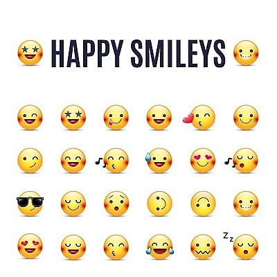 EPS 해외이미지 캐릭터 감정 일러스트 표정 사람없음 세트 노란색 원형 만화 코믹 이모티콘 해외202004 해외일러스트 일러캐릭터 도형 컬러 파일형식 벡터 이미지허브