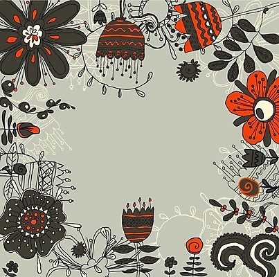 EPS 해외이미지 꽃 잎 일러스트 프레임 사람없음 연두색 해외202004 해외일러스트 식물 초록색 파일형식 벡터 이미지허브