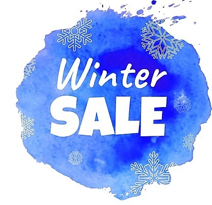 EPS 해외이미지 백그라운드 겨울 일러스트 텍스트 수채화 사람없음 파란색 세일 얼룩 눈송이 해외202004 해외일러스트 계절 컬러 눈_날씨 파일형식 벡터 이미지허브