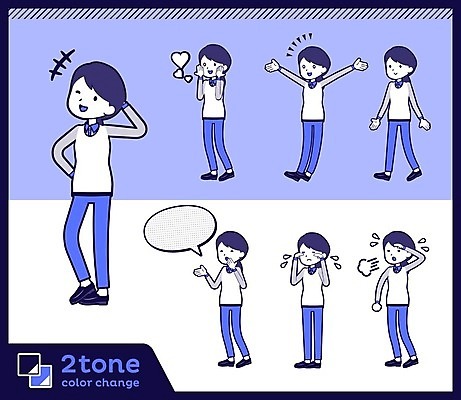 EPS 해외이미지 전신 여자 말풍선 일러스트 팔벌리기 말하기 서기 여러명 성인 파란색 세트 걷기 하트 울음 종업원 눈물 직원 서비스 판매원 힘듦 성인여자만 해외202004 해외일러스트 모양 직업 감정 컬러 다수 컨셉 모션 표정 사람 여자만 성인만 파일형식 벡터 이미지허브