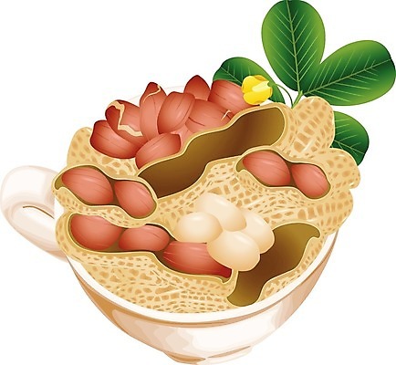 EPS 해외이미지 클립아트 식물 음식 일러스트 재료 건강 그래픽 컵 식사 견과류 껍질 맛 낟알 만화 땅콩 고립 해외202004 해외일러스트 식기 컨셉 파일형식 벡터 이미지허브