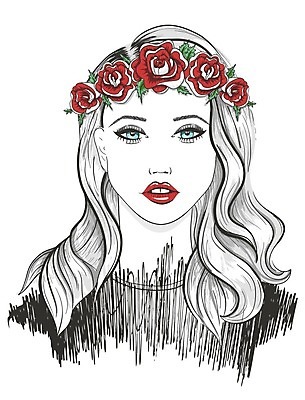 EPS 해외이미지 모델 헤어스타일 디자인 옷 여자 꽃 얼굴 백그라운드 꽃무늬 패턴 일러스트 10대 빨간색 금발 장미 유행 봄 립스틱 만화 스케치 이발 입술 그림 고립 스타일 힙스터 해외202004 해외일러스트 식물 계절 패션 컬러 무늬 청소년 미술 사람 신체부위 화장품 파일형식 벡터 이미지허브