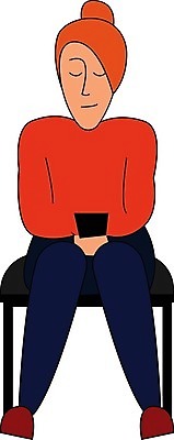 EPS 해외이미지 드레스 의자 일러스트 앉기 파란색 갈색 머리 유행 정상 그림 옷입기 터번 해외202004 해외일러스트 옷 컬러 가구 모션 신체부위 머리장식 파일형식 벡터 생활용품 사람 장식 오브젝트 이미지허브