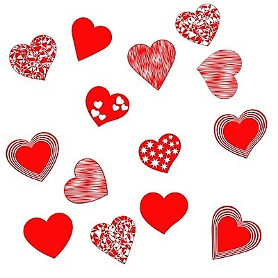 EPS 해외이미지 일러스트 사랑 사람없음 빨간색 하트 해외202004 해외일러스트 모양 감정 컬러 파일형식 벡터 이미지허브