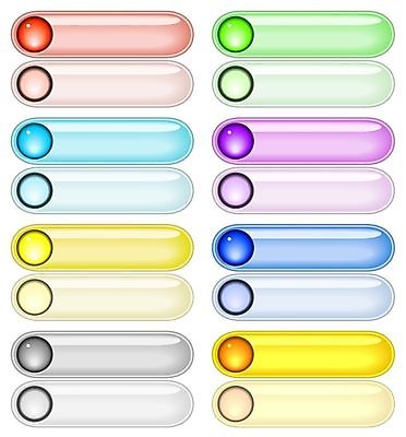 EPS 해외이미지 인터넷 일러스트 유리 버튼 그래픽 빨간색 초록색 파란색 빛 세트 컬러풀 반사 노란색 보라색 웹 공백 수집 윤곽 광택 창백 카피스페이스 해외202004 해외일러스트 컬러 재질 파일형식 벡터 이미지허브