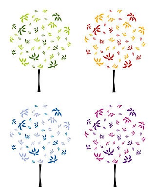 EPS 해외이미지 나무 디자인 꽃 백그라운드 꽃무늬 오렌지 일러스트 자연 추상 빨간색 초록색 파란색 보라색 우아함 자주색 심플 부드러움 해외202004 해외일러스트 식물 컬러 컨셉 무늬 과일 감각 생태계 파일형식 벡터 이미지허브