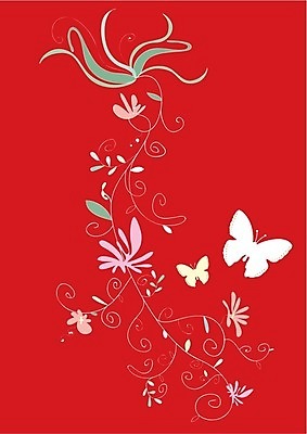 EPS 해외이미지 식물 꽃 나비 백그라운드 잎 꽃무늬 패턴 일러스트 자연 벽지 추상 미술 그래픽 장식 빨간색 정원 봄 화려 심볼 질감 복고 동물상 엘리먼트 스타일 해외202004 해외일러스트 계절 컬러 곤충 컨셉 무늬 문화예술 조형물 생태계 파일형식 벡터 이미지허브